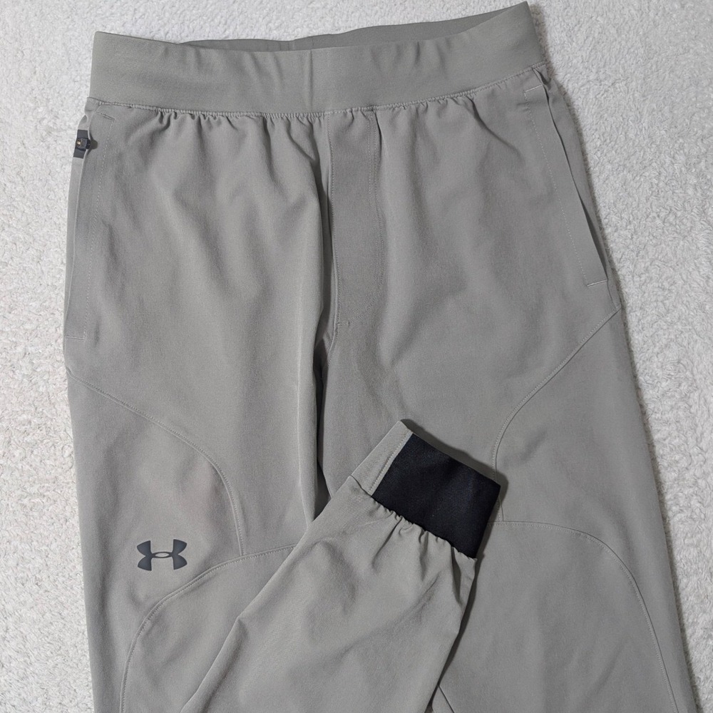 Under Armour Joggers Men Med Gray 28x29 Stretch Vanish Athletic 1352027 Spandex